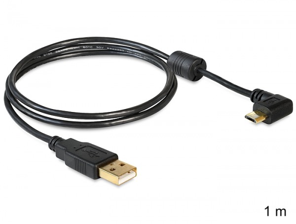 Datenkabel mit 90° Winkelstecker f. TomTom Via 120 Europe Traffic