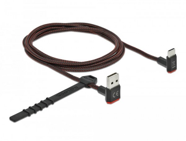 USB Kabel Nylon schwarz 1.5m  Typ C für Garmin 010-13199-00  (1 Meter)